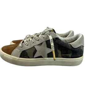Vintage Havana Gravity High Camo Suede Star Sneakers Women's Size 5.5